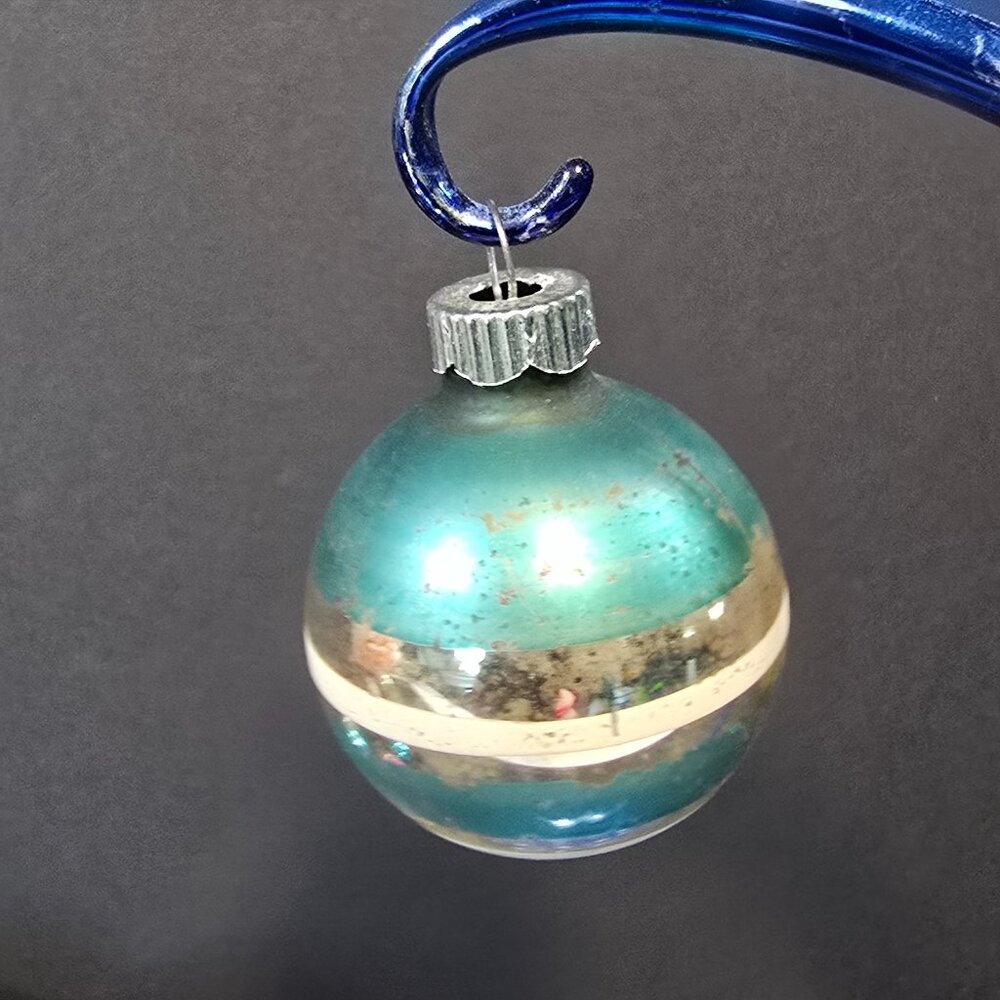 Vintage Shiny Brite Glass Christmas Ornaments Lot of 14 Mixed Colors Pattern - Picture 7 of 16